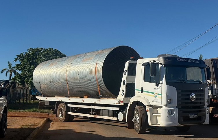 Prefeitura recebe quase R$ 1 milhão em tubos Armco para substituir pontes de madeira na zona rural